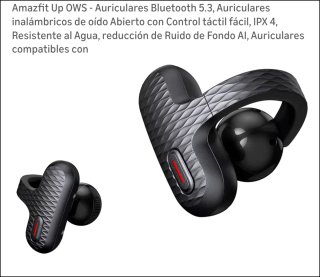 Auriculares Amazfit Up OWS Bluetooth