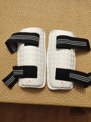 Espinilleras Taekwondo Niño Talla XS
