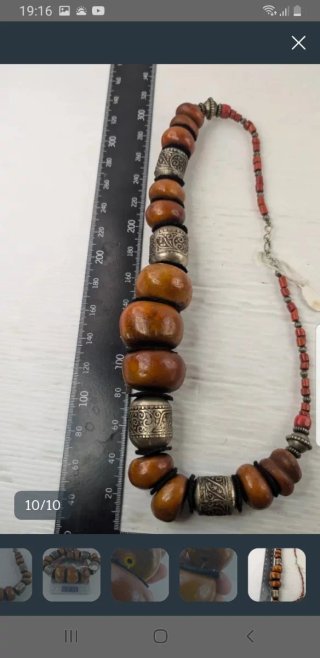 Collares bereber antiguo  ámbar original