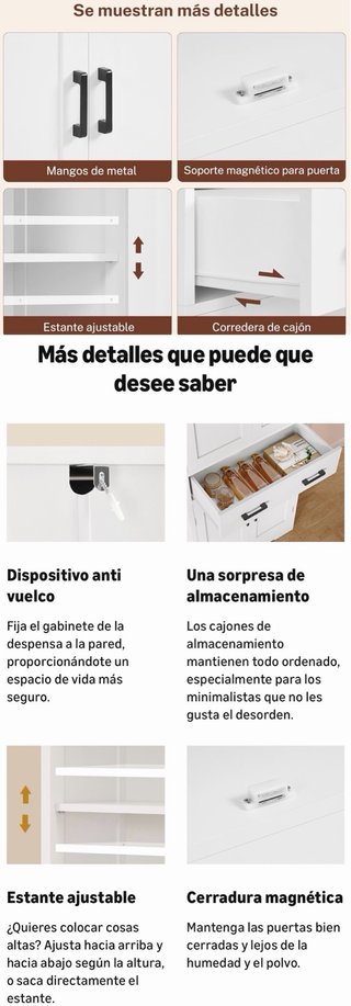 Armario de almacenamiento 148*60*30cm Mueble