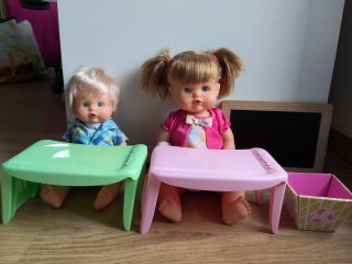 Muñecos Nenuco.Los Hermanos van a la  Escuela