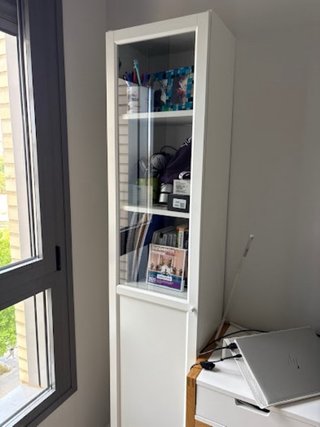 Estantería BILLY IKEA con puerta de cristal