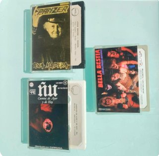 Lote 3 Casetes orig Heavy ÑU-PANZER-BELLA BESTIA
