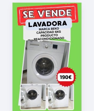 Lavadora Beko 6kg Reacondicionada