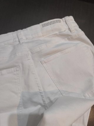 Pantalón vaquero skinny blanco hombre Pull&Bear