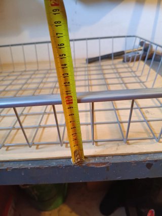 Cesta metálica gris para armario PAX Ikea