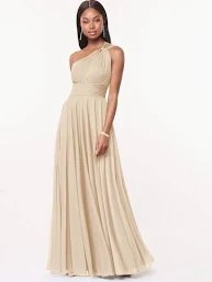Vestido de fiesta vainilla
