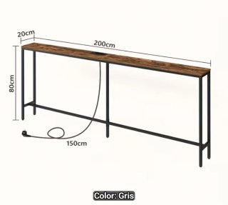 Consola Mueble Auxiliar Madera y metal