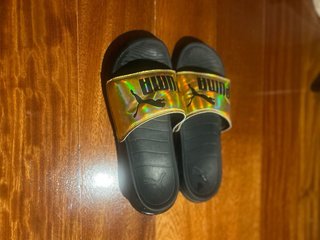 Chanclas Puma Doradas Holográficas