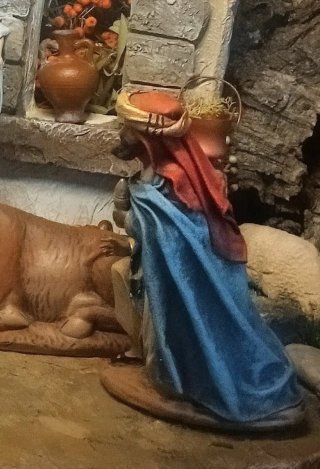 Nacimiento con Reyes Magos 17 cm