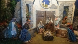 Nacimiento con Reyes Magos 17 cm
