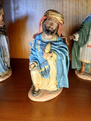 Nacimiento con Reyes Magos 17 cm