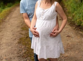 Vestido blanco premamá Alia Talla 36 - 38
