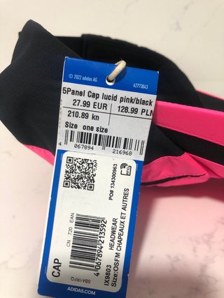 Gorra Adidas Rosa y Negra