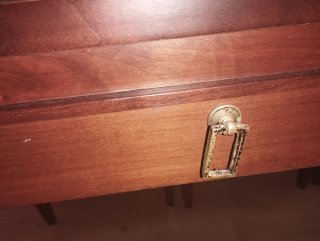 Mesa y 6 Sillas Comedor Madera y Cristal