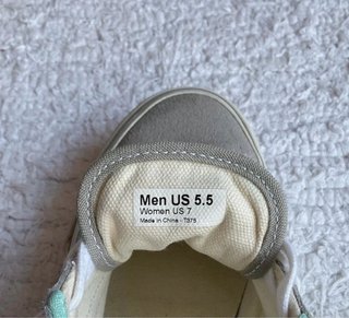 Vans gris y turquesa