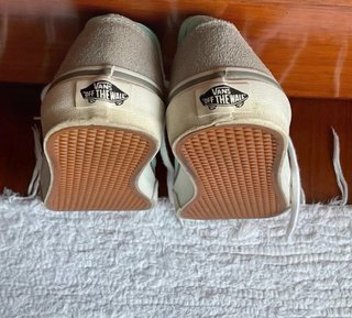 Vans gris y turquesa