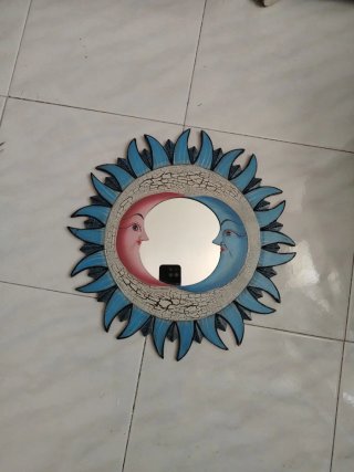 Specchio da parete Sole e Luna