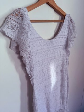 Vestido de encaje blanco
