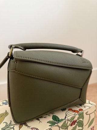 Bolso puzzle mini. Verde Oliva