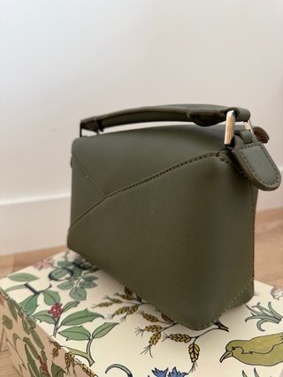Bolso puzzle mini. Verde Oliva