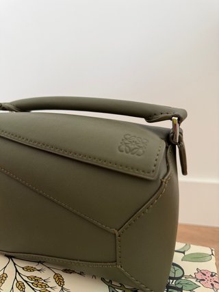 Bolso puzzle mini. Verde Oliva