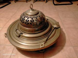 Brasero antiguo de bronce