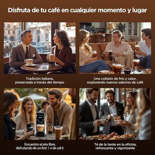 Cafetera multicápsulas 5en1 CAPXSNOB negra NUEVO