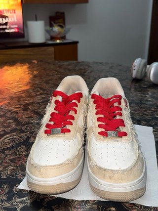 Nike Air Force 1 Talla 39.5 Beige/Blanco