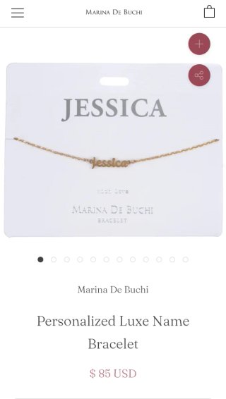 Pulsera dorada personalizada MARINA DE BUCHI