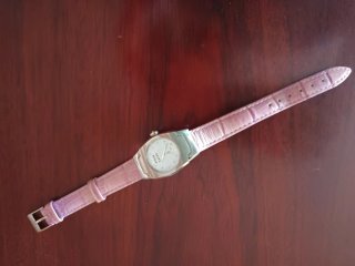 Reloj Racer Vintage Mujer Rosa y Plateado