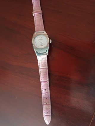 Reloj Racer Vintage Mujer Rosa y Plateado