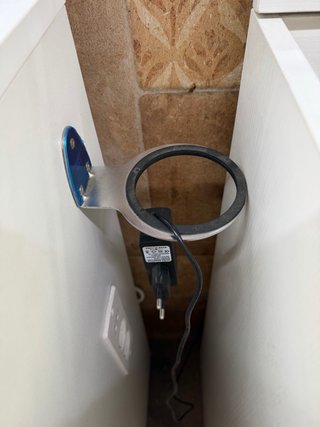 Tocador blanco con espejo LED