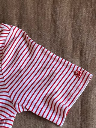 Camiseta Benetton Rayas Rojas Talla S