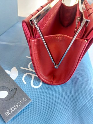 Borsetta pochette Abbacino a mano colore rosso