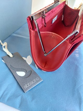 Borsetta pochette Abbacino a mano colore rosso