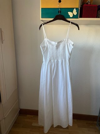 Vestido blanco H&M lino