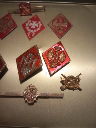 Distintivos Cuerpos Españoles y uno USA