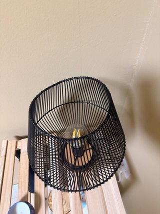 Lámpara Decorativa Negra Metálica