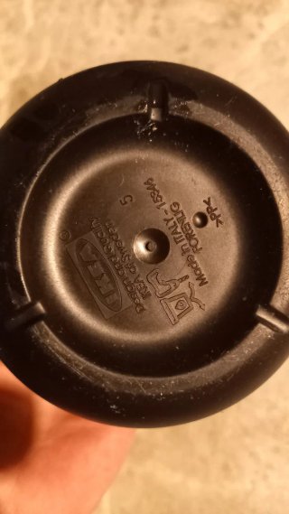 Vaso nero in plastica