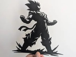 Figura Goku 3D Decorativa
