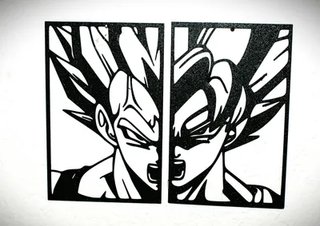 Figura Goku 3D Decorativa