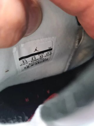 Air Jordan 4 Retro Bianca Nera Tg 43