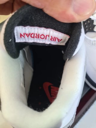 Air Jordan 4 Retro Bianca Nera Tg 43