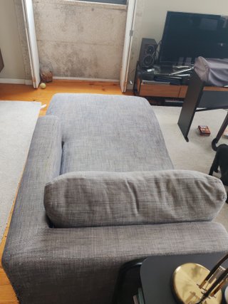Chaise Longue Cinza Usada