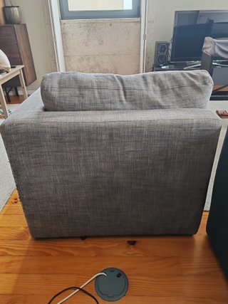 Chaise Longue Cinza Usada