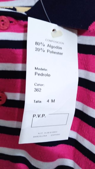 Polo George Brayan Rayas Rosas y Negras