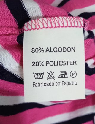 Polo George Brayan Rayas Rosas y Negras