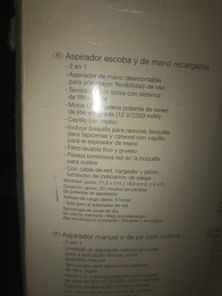 Aspirador SilverCrest Recargable