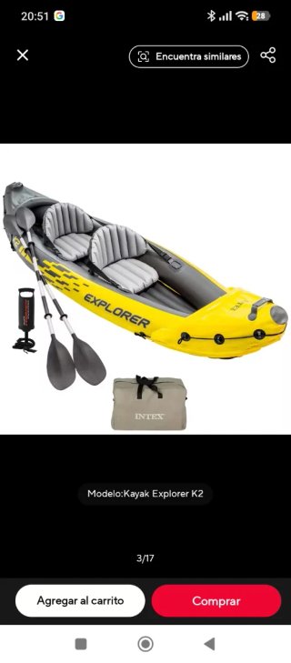 Kayak inflable Intex Explorer K2